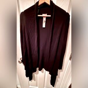 Chico’s Black Asymmetrical Sweater